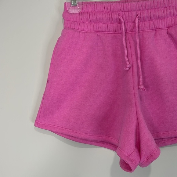 5/$25 Bluenotes High Waisted Athletic Shorts Pink Elastic Drawstring Waistband S - Picture 3 of 10